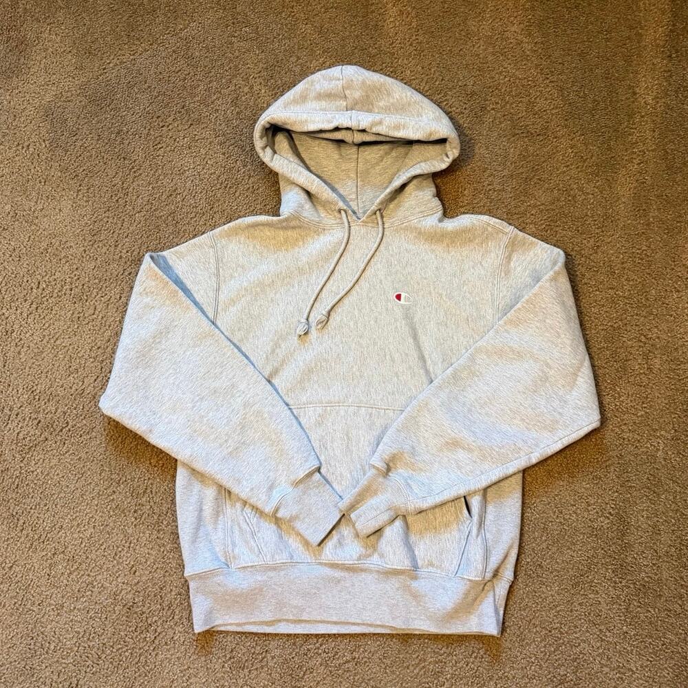 Champion Medium Gray Reverse Weave Hoodie